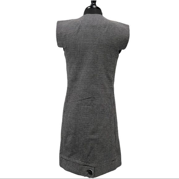 pearl by Lela Rose Sleeveless Checked Double Breasted Sheath Dress Sz 6 - Picture 8 of 15